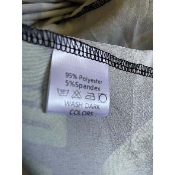 Ezcosplay Women High Waisted Hawaiian Tropical Floral Maxi Skirt Ruffle - Picture 10 of 13